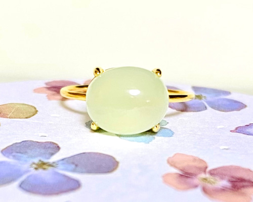 レトロ シルバーリング 天然石 イエローセルカドニー 11号 レトロ シルバーリング 天然石 イエローセルカドニー 11号