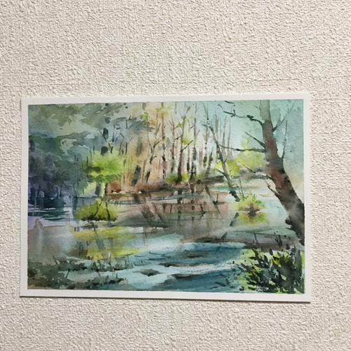 187）原画 水彩画 風景画 上高地 - メルカリ