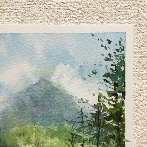 187）原画 水彩画 風景画 上高地 絵画 マグリット0125 通販