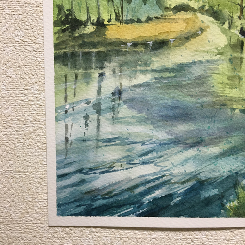 187）原画 水彩画 風景画 上高地 絵画 マグリット0125 通販