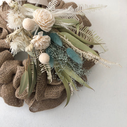 ホワイトセージのナチュラルnaturalリース リース flower りのん 通販