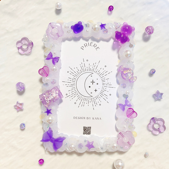 オーダーページ】デコトレカケース・ホログラムスリーブ 紫セット 硬質