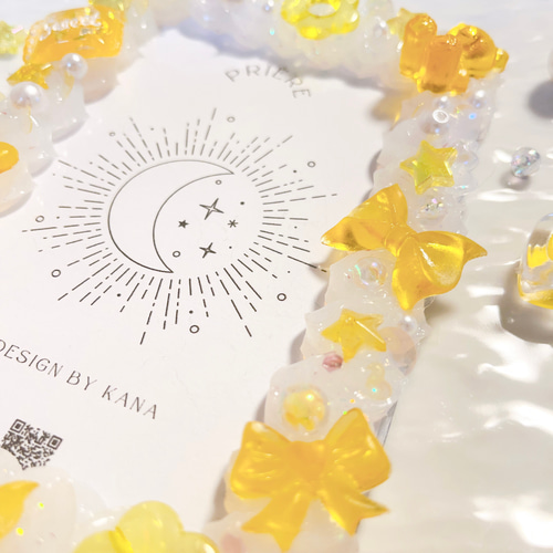 みい 硬質デコケース B7 イエロー 硬質ケースデコ B7 黄色 イエロー