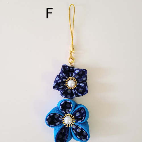 新色多数！】つまみ細工ストラップ 送料無料 キーホルダー kirarin