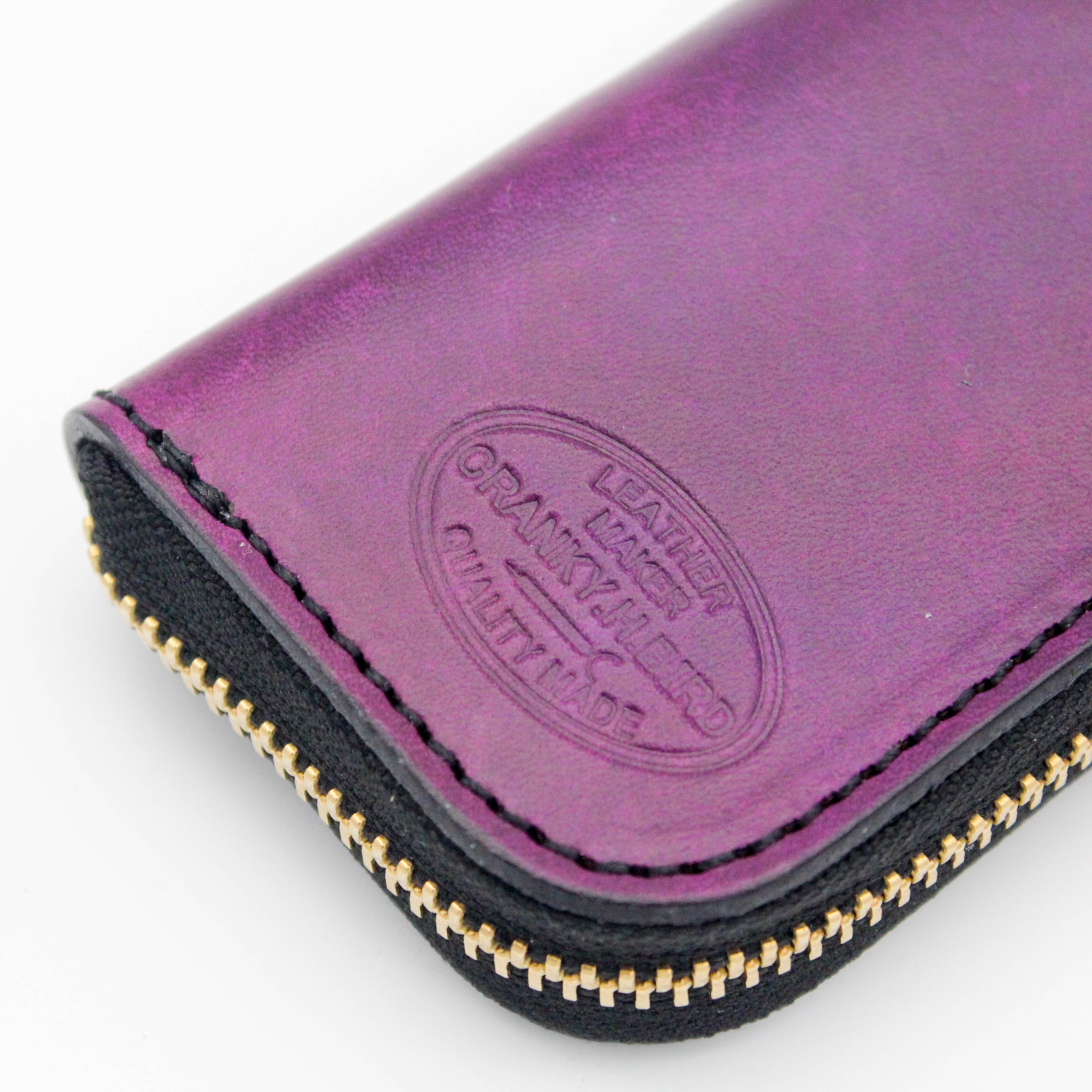 【受注生産】スマートキー収納キーケース（アンティーク）　ヌメ革　手染め　アンティーク染め　名入れ可