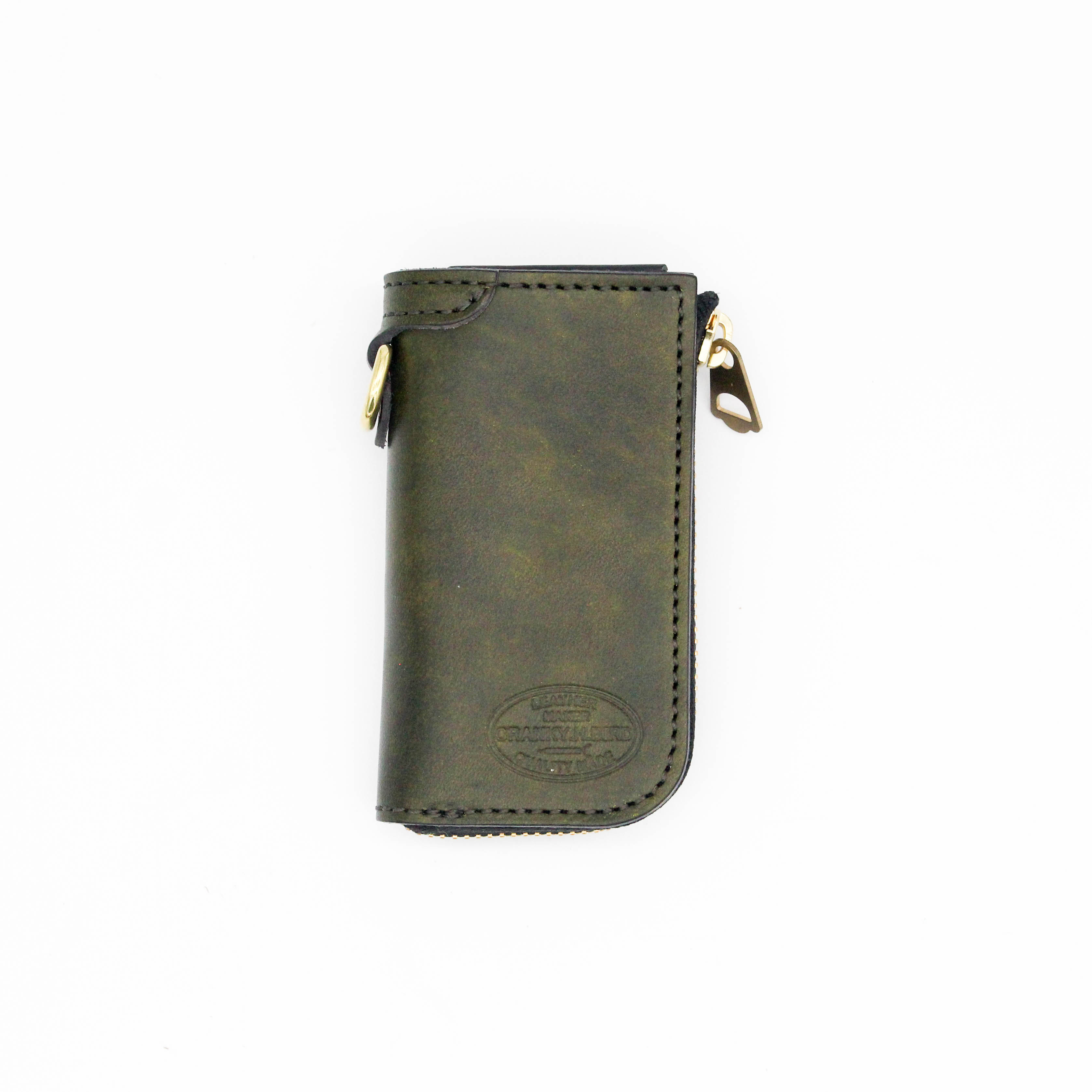 【受注生産】スマートキー収納キーケース（アンティーク）　ヌメ革　手染め　アンティーク染め　名入れ可