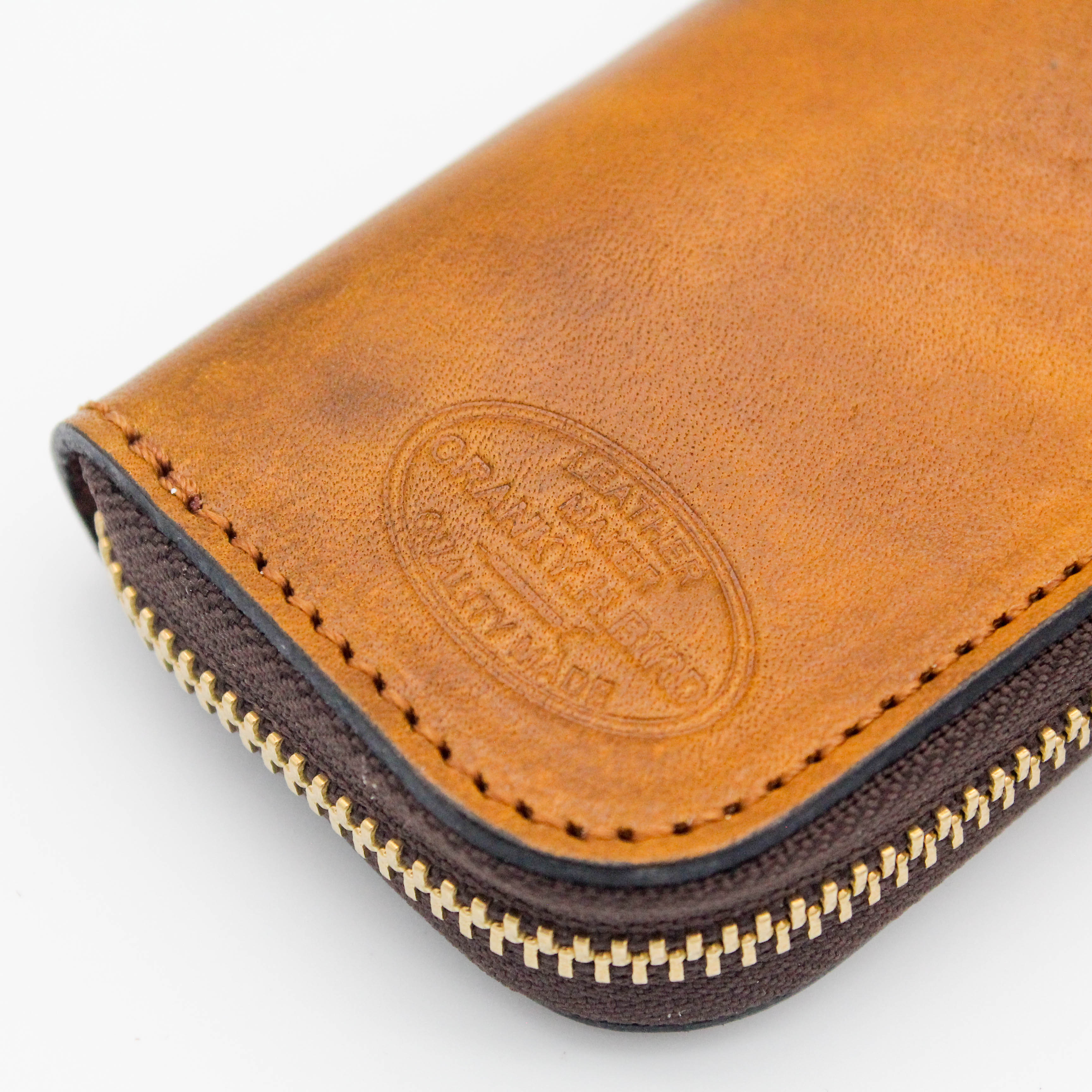 【受注生産】スマートキー収納キーケース（アンティーク）　ヌメ革　手染め　アンティーク染め　名入れ可