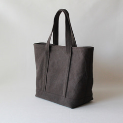 STANDARD TOTE【Ｓサイズ】/チョコレートブラウン/倉敷帆布使用 2枚目の画像