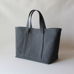 STANDARD TOTE【Mサイズ】/チャコールグレー/倉敷帆布使用 2枚目の画像