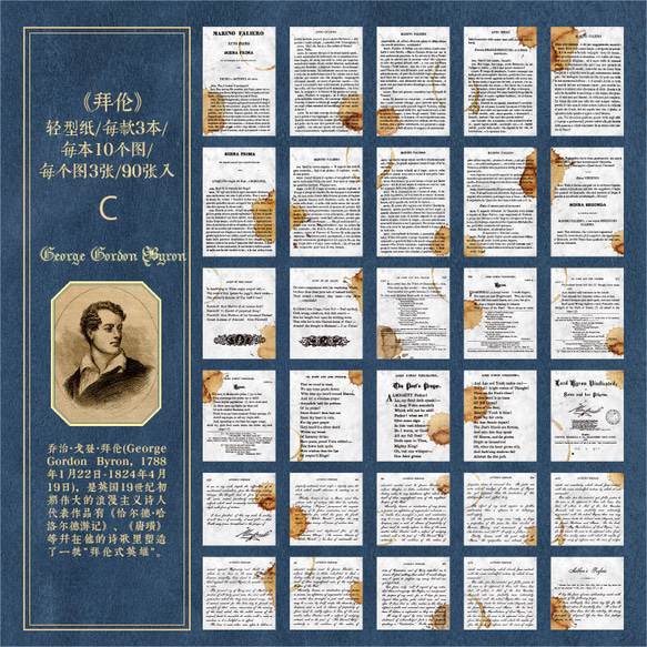 在庫処分　8種　古書　ページ　レトロ　メモ　ラベル　デザインペーパー　コラージュ素材　紙素材　紙モノ　ラッピングペーパ 7枚目の画像