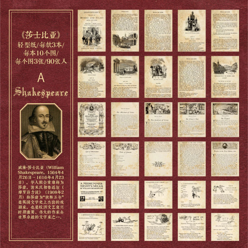 在庫処分 8種 古書 ページ レトロ メモ ラベル デザインペーパー
