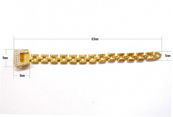 ベルトリング ベルト デコ素材 フリーサイズ 指輪 リング ハンドメイド デコ土台 ゴールド 四角形 バックル Aタイプ 4枚目の画像