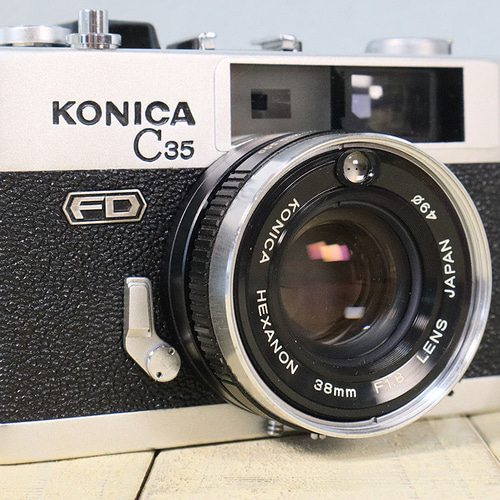 ★希少・完動品★konica c35★本革外装＊美品＊初期保証★入門に！ 中古】【送料無料】【保証付 】KONICA C35 初期型 S/N 814569