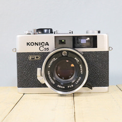 【完動品】【3ヶ月保証】オールドフィルムカメラ コニカ KONICA C35 FD　S/N 179413  m047 1枚目の画像