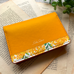 ブラッドオレンジの名刺ケース 花 オレンジ みかん フルーツカード