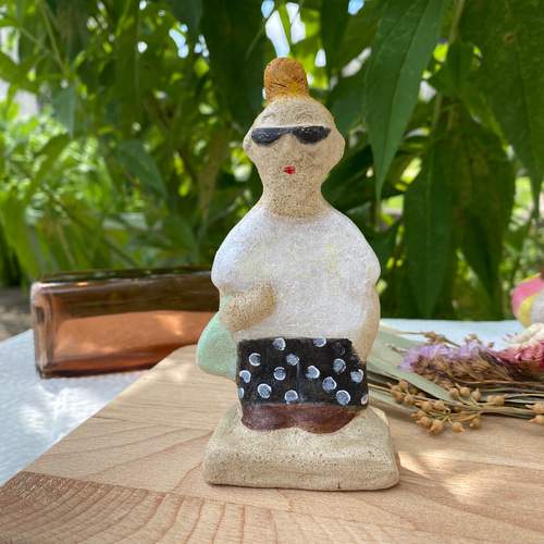 一点もの 休日のお出かけ インテリアオブジェ オーブン粘土 立体