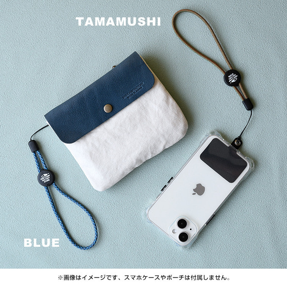 パラコード ハンドストラップ 単品 ロングストラップ スマホストラップ 落下防止 ミックスカラー アウトドア 金属不使用 5枚目の画像