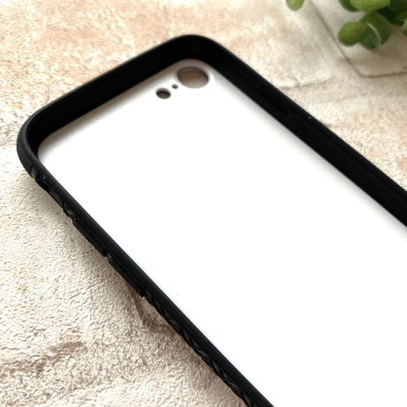 キンモクセイのスマホケース （強化ガラス/濃橙） iphone15 iphone14 金木犀 花 スマホケース 5枚目の画像