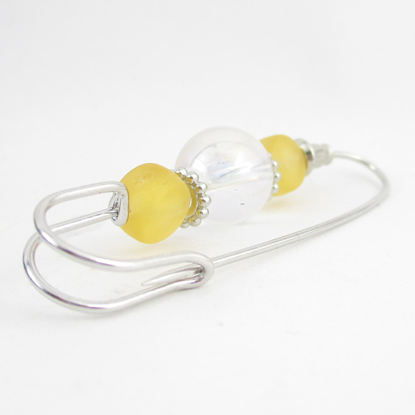 夕陽をまとうアクアオーラは、ベネチアンでカリビアンな大海原に出立する♪<カブトピンブローチ>SB937 3枚目の画像