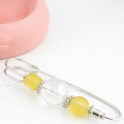 夕陽をまとうアクアオーラは、ベネチアンでカリビアンな大海原に出立する♪<カブトピンブローチ>SB937 1枚目の画像