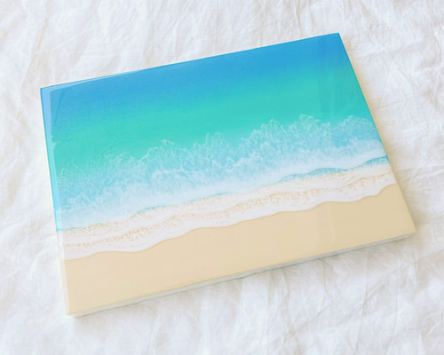 原画】海アート 【R230801】 レジンアート インテリア 壁掛け 海