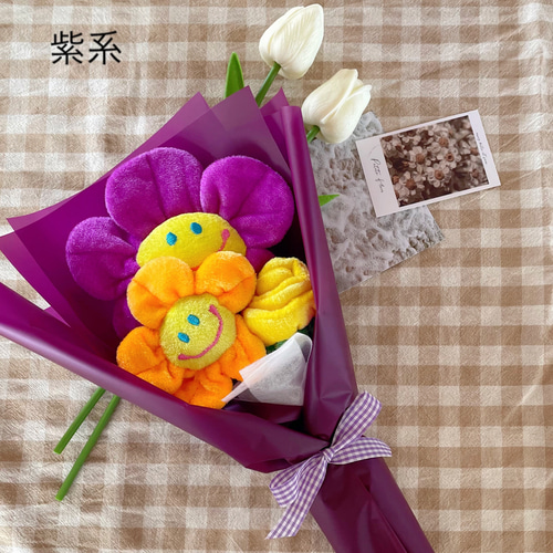 ミミ 花かんむり♡リストブーケ 花かんむり♡リストブーケ 青♡水色 - ヘアアクセサリー