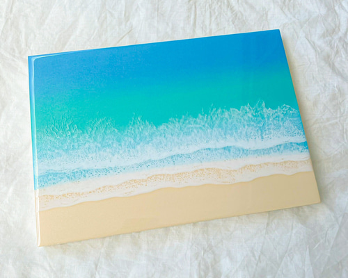 ☆yuyu☆❀アクリルライト絵画レジン海アート❀ ☆yuyu☆❀アクリルライト絵画レジン海アート❀