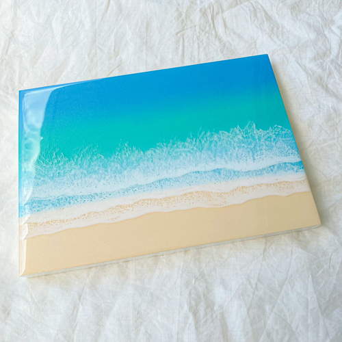 【R240608】海アート　レジンアート　インテリア　アート　壁掛け　絵画 6938c3ce1117ec4ab0a08796baaa81