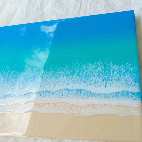原画】海アート 【R230805】 レジンアート インテリア 壁掛け 海 絵画