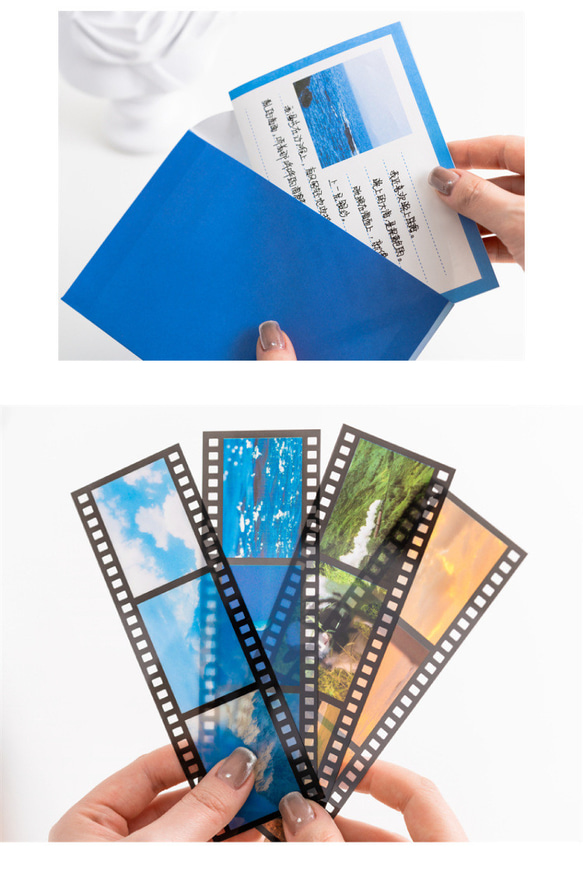 3種類　風景セット　シール　ステッカー　ポストカード　封筒　手紙　ポスター　コラージュ素材　風景　写真風　インスタ風　フ 8枚目の画像