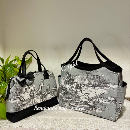 トワルドジュイ「水の物語」グレー色の2way軽量カパッと開閉切り替え