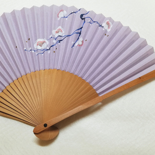 白檀扇子 趣-omomuki- <梅> 京扇子 その他ファッション雑貨 ほりみゆき