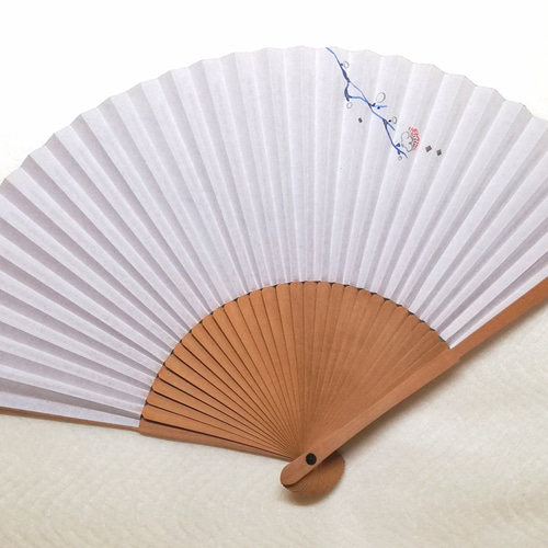 白檀扇 vintage 白檀扇子 ダマスク/20.5cm byakudan10 - itotsune