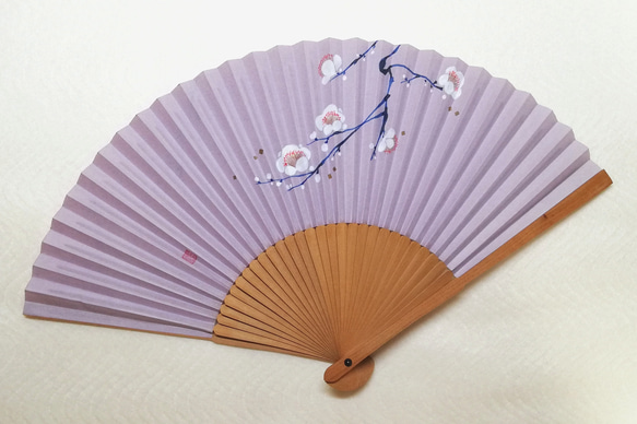 白檀扇子 白檀扇子 趣-omomuki- <梅> 京扇子 その他ファッション雑貨 ほり