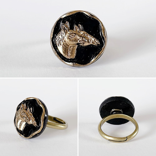 リング　アンティークボタン★3 アンティークボタン店の美しいリングたち - Vintage - ショップ liang