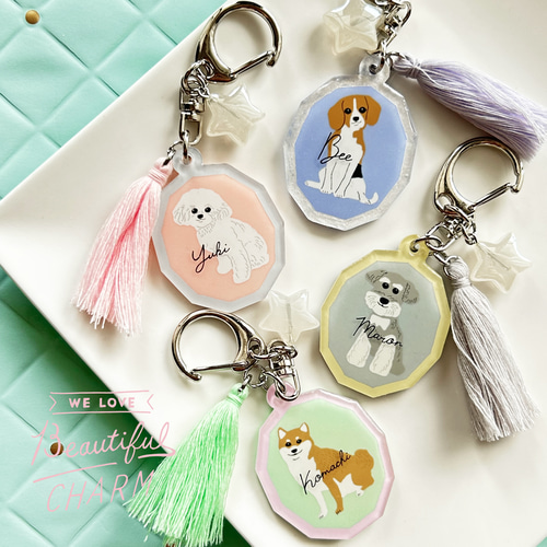 23犬種 愛犬名入れ+メッセージ「うちの子」プチ ブローチ おもちゃ