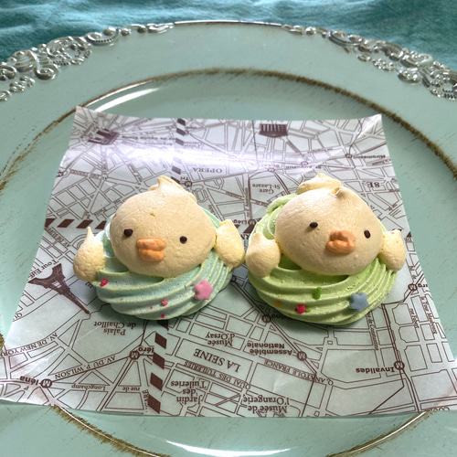 アヒルさんのメレンゲクッキー2匹セット クッキー KEIKO MAX 通販