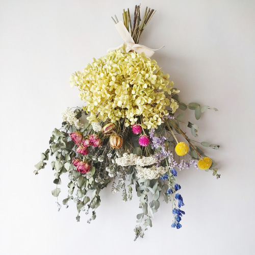 ドライフラワーMixスワッグ❀ブーケ ギフト スワッグ cocoshop 通販