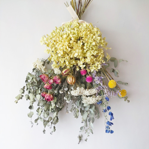 ドライフラワーMixスワッグ❀ブーケ ギフト スワッグ cocoshop 通販