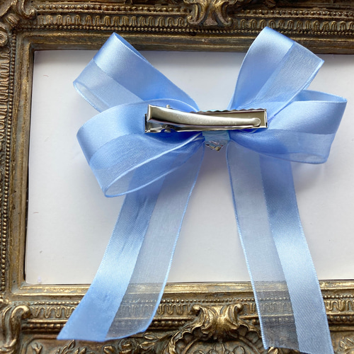 オーガンジーリボンヘアゴム 天使の羽根 オーガンジーリボンヘアゴム 天使の羽根 オーガンジーリボンヘアゴム