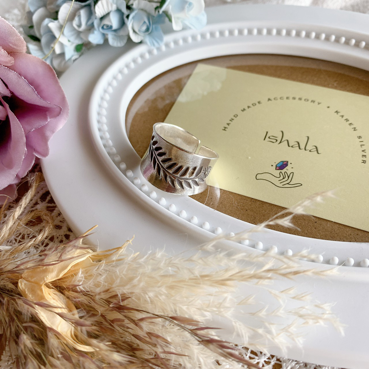 カレンシルバーリング(リーフモチーフ①)