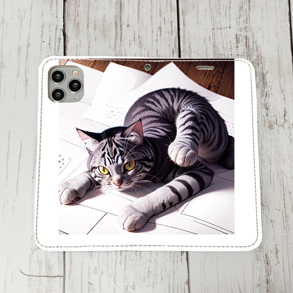 iphoneケース4-1-47 iphone 手帳 猫・ネコ、ねこちゃん 箱21 かわいい アイフォン iface 1枚目の画像