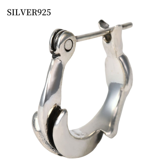シルバー925 フープピアス 片耳用 楽天市場】【片耳用】フープピアス シルバー ピアス 片耳