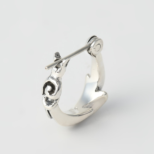 シルバー925 ピアス メンズ リング フープピアス シンプル