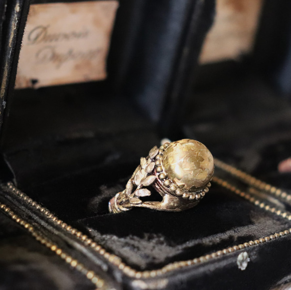 Alcues アルキューズ フランスアンティークボタンの指輪 指輪・リング