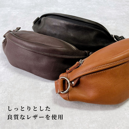 【美品】chiiiibag ウエストバッグ ブラウン chiiiibagのボディバッグ/ウエストポーチ 美品】chiiiibag