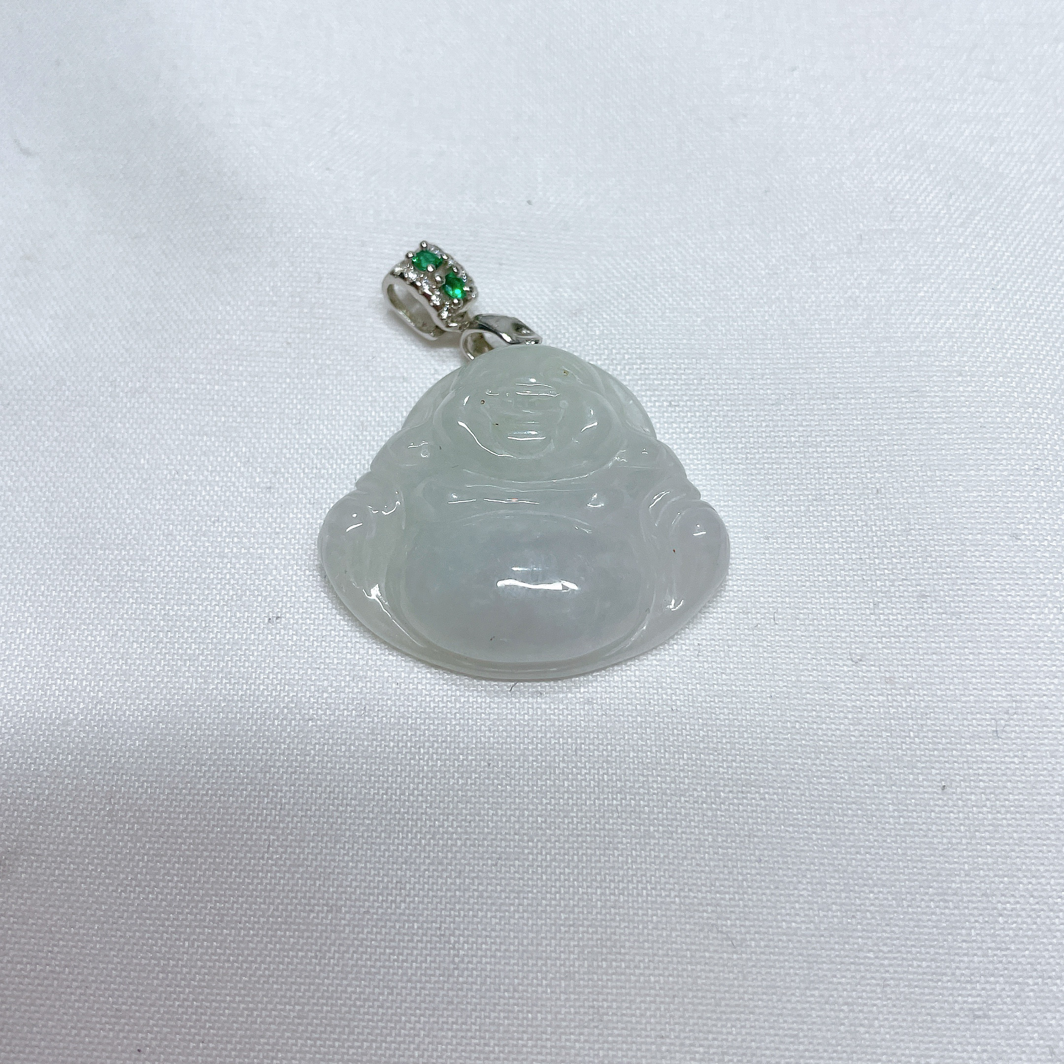 楽天市場】□龍香堂□☆ミャンマー翡翠（ひすい）布袋ペンダント