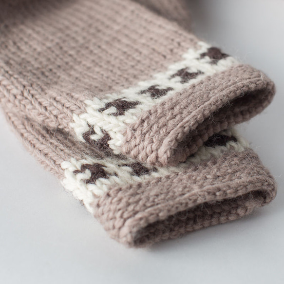 手編み  セーター creema 限定  復古文芸のスタイル 贈り  冬の保温   850g      受付生産 5枚目の画像