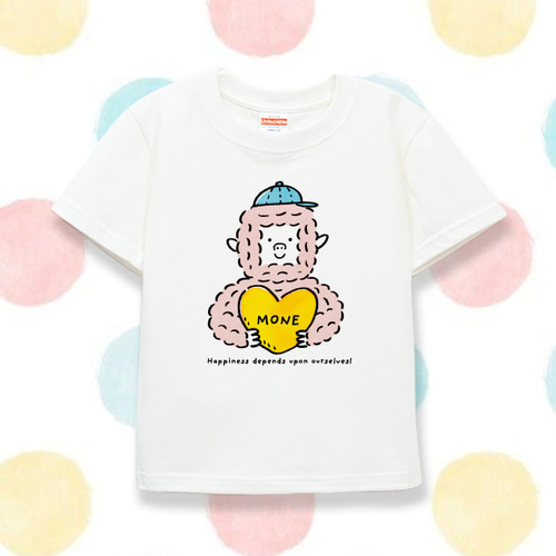 名入れ 名前入り 子供服 キッズT Tシャツ（優しいゴリラくん