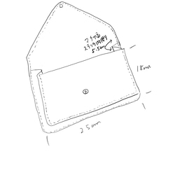 【た様専用ご購入ページ】A5ノートが入るクラッチバッグ 5枚目の画像